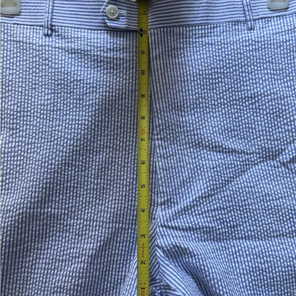 Adolfo 48R × 43W Seersucker 2 Piece Suit Blue Stripe
100% Cotton EUC - Picture 9 of 10